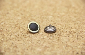 ZDÇ-15 Alloy Snap Buttons with Logo
